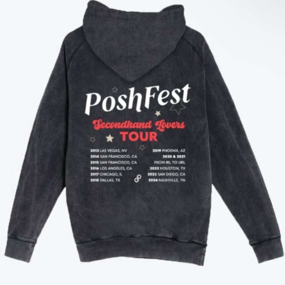 Poshmark Poshfest Nashville 2024 Official merch women’s top & hoodie lot NEW